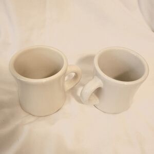 Vintage Victor Diner Mug Plain No Logo - Set of Two.